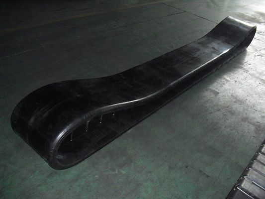 470x152.4x56 Λάβδινο ή χαραγμένο σχέδιο PF6110 Τρόποι από καουτσούκ Τμήματα πλακόστρωσης με 52 συνδέσμους