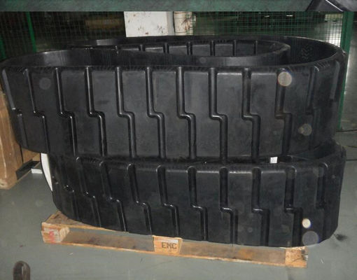 470x152.4x56 Λάβδινο ή χαραγμένο σχέδιο PF6110 Τρόποι από καουτσούκ Τμήματα πλακόστρωσης με 52 συνδέσμους